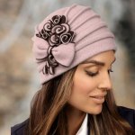 Krumlovanka dámská zimní čepice Woolmark W-0118/540 starorůžová – Zboží Mobilmania