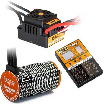 KONECT COMBO BRUSHLESS 150Amp WP s 4P 4274SL 2200Kv motorem + programovací karta – Zboží Mobilmania