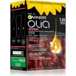 Garnier Olia Red Lacquers olejová permanentní barva na vlasy s vysokým leskem 5.52 Velvety Merlot 60 g – Zboží Dáma