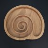 mísa a miska Amadea Dřevěná miska ve tvaru ulity masivní dřevo 22,5 x 20,5 x 2 cm
