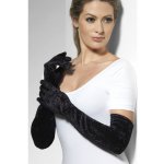 Fever Velveteen Gloves 22546 - Sametové rukavičky Černá – Zboží Mobilmania