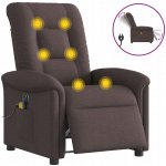 Masážní křeslo VidaXL hnědé – Hledejceny.cz