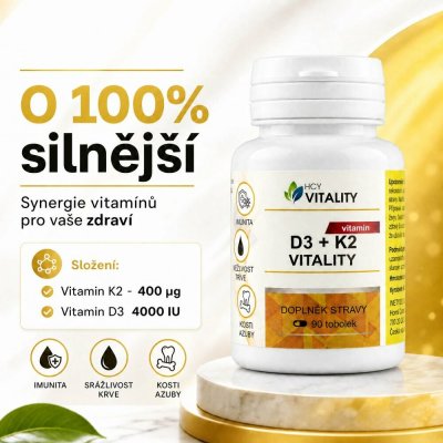HCY Vitality D3 + K2 90 tablet – Hledejceny.cz