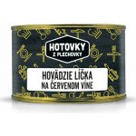Hotovky z plechovky Hovězí líčka na červeném víně 400 g – Zboží Dáma