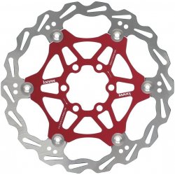 MAX1 Alux 160 mm 6 děr červená