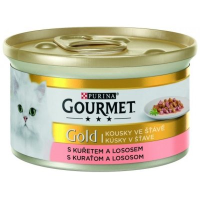 Gourmet Gold losos kuře ve štávě 85 g