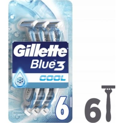 Gillette Blue3 Cool 6 ks – Zboží Mobilmania