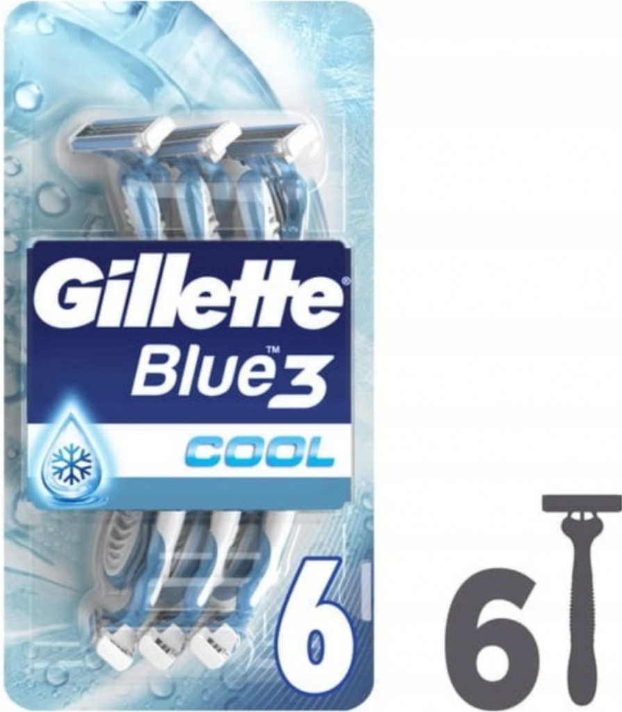 Gillette Blue3 Cool 6 ks