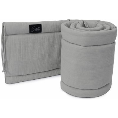 ESITO Luxusní mantinel mušelín do postýlky Dove šedá šedá – Hledejceny.cz