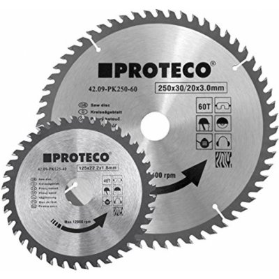 PROTECO Pilový kotouč SK 250x3.0x30 60z + redukce 30/20 mm – Zboží Mobilmania