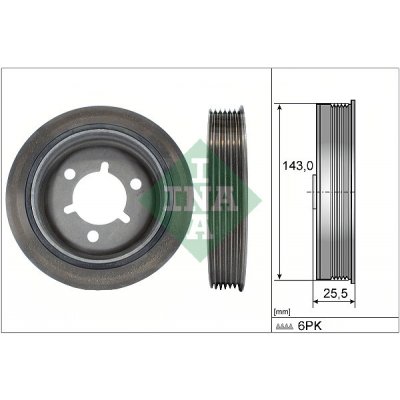 Schaeffler INA Řemenice klikové hřídele 544004110 – Zboží Mobilmania