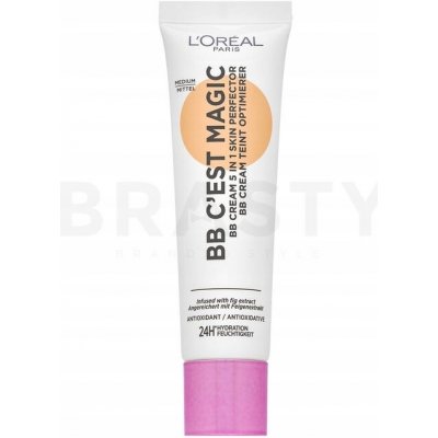 L'Oréal Paris Magic BB 5in1 Transforming Skin Perfector hydratační bb krém Medium 30 ml – Zboží Dáma