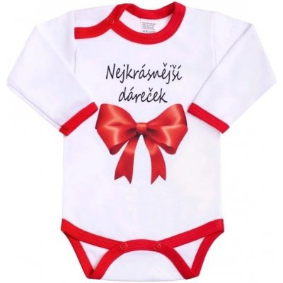 Body s potiskem New Baby Nejkrásnější dáreček – Hledejceny.cz