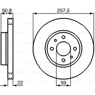 BOSCH Brzdový kotouč 0 986 478 512