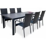 Vikio Zahradní set 190x90 pro 6 osob DT254-190 antracit – Hledejceny.cz