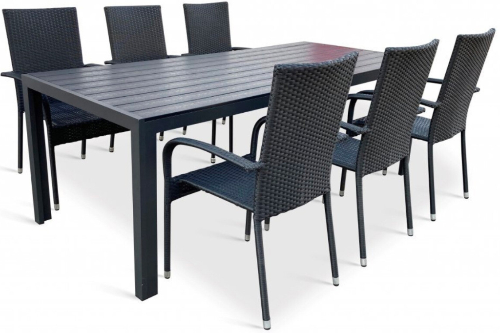 Vikio Zahradní set 190x90 pro 6 osob DT254-190 antracit