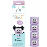 Glo Pals svítící senzorické kostky do vody fialová Lumi 4 ks – Zboží Dáma