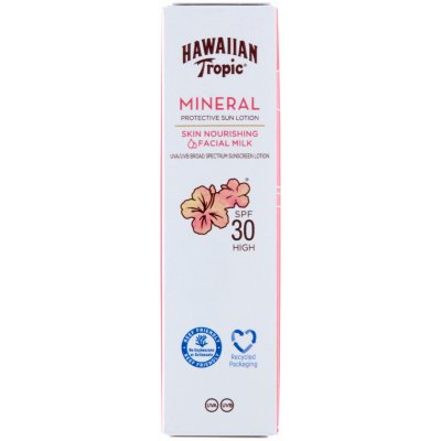 Hawaiian Tropic Milk Face Lotion opalovací mléko na obličej SPF30 50 ml – Zboží Mobilmania