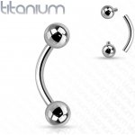 Šperky4U piercing banánek titan TIT1006-16104 – Zboží Dáma