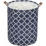 Springos úložný koš 63l modré dlaždice HA0137 – Zboží Dáma