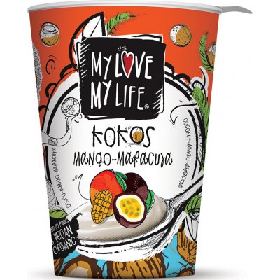 My Love My Life Bio zakysaný kokosový Mango Marakuja 180 g