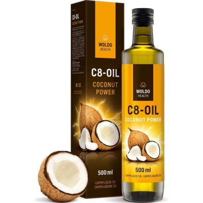 WoldoHealth Kokosový olej C8 500ml