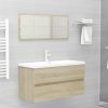Koupelnový nábytek vidaXL 2dílný set koupelnového nábytku dub sonoma kompozitní dřevo