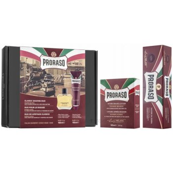 Proraso Red voda po holení 100 ml + krém na holení 150 ml dárková sada