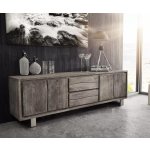 Delife Live Edge 200 cm 4 dvířka 2 přihrádky – Zboží Dáma