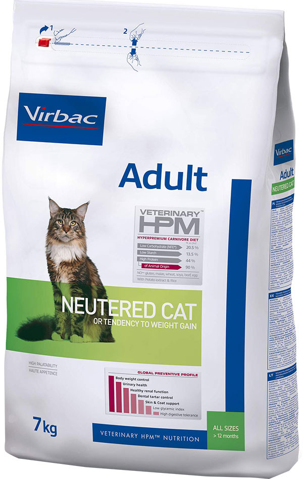 Virbac Veterinary HPM Adult Neutered 7 kg