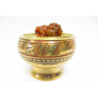 Mani Bhadra Mani Bhadra Kadidelnice Mosazná vykuřovací miska, 8 x 3 cm – Zboží Dáma