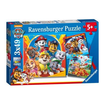 Ravensburger 050482 Tlapková patrola Hrátky v listí 3x49 dílků