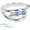 Silver Cat Stříbrný prsten s modrými krystaly SC136