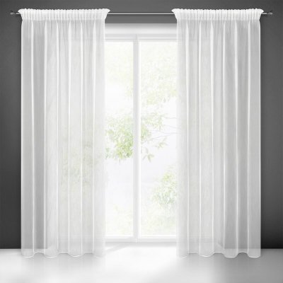 Takoy Záclona NICEA se strukturou jemného deště 140 x 270 cm-HF-400804 | 140 x 270 cm – Hledejceny.cz