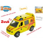 Mikro trading Auto ambulance 11 cm kov zpětný chod na baterie česky mluvící – Hledejceny.cz