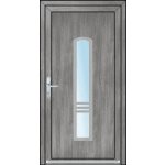OknaDvereNaMiru.cz Vchodové dveře INOX 1424 zlatý dub 90 x 200 cm – Zboží Mobilmania