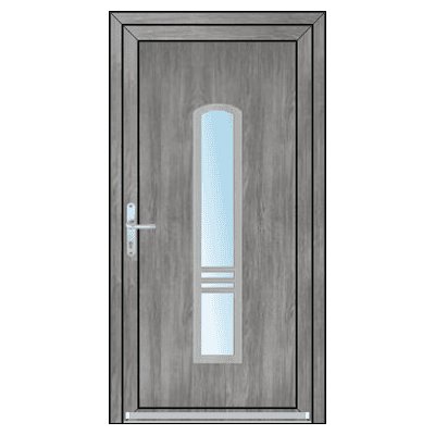 OknaDvereNaMiru.cz Vchodové dveře INOX 1424 zlatý dub 90 x 200 cm – Zboží Mobilmania