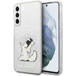 Pouzdro Karl Lagerfeld PC/TPU Choupette Eat Samsung Galaxy S22, čiré – Zboží Mobilmania