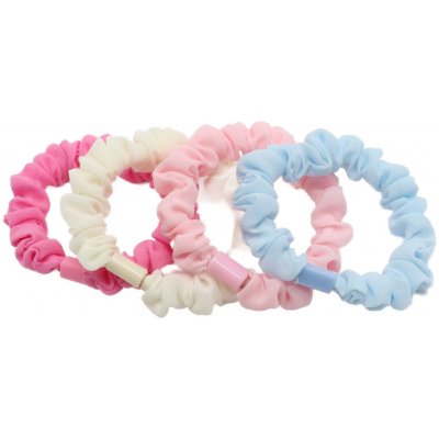 Látkové gumičky v pastelových barvách, 4 ks – Sleviste.cz