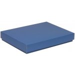 Pevná krabice na dárek, s víkem 350x250x50/40 mm, modrá – Zboží Mobilmania