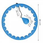 Springos Hula hoop s výstupky 46 cm modrá – Zboží Dáma