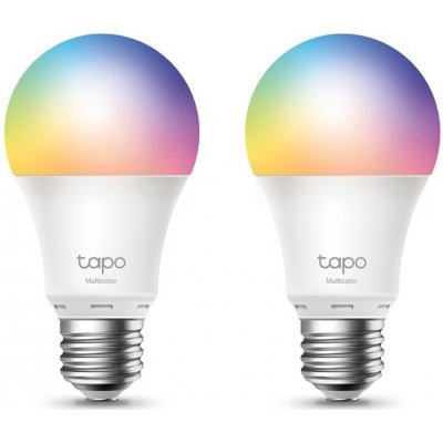 TP-Link Tapo L530E Smart žárovka E27, 8,7 W vícebarevná RGB 2 ks – Zboží Živě
