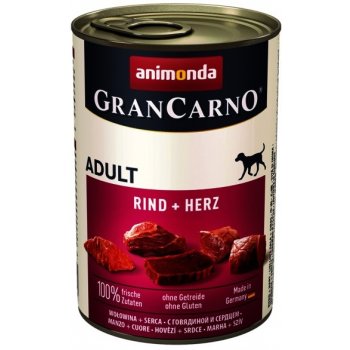 Animonda Gran Carno Original Adult hovězí maso a srdce 6 x 0,8 kg