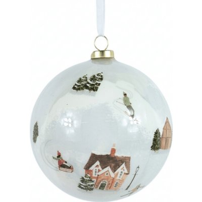 Textilomanie Vánoční ozdoba WINTERLY 8 cm, bílá – Hledejceny.cz