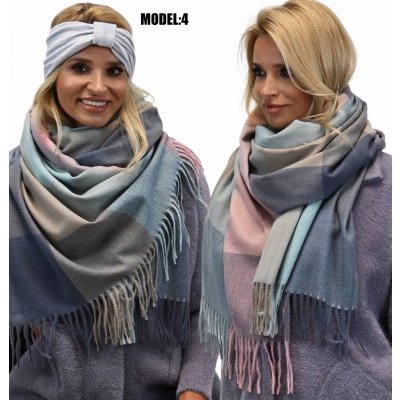 Fashionweek bavlněný teplý šál s třásněmi ZIZI-WZ8 NR MODEL4 – Zboží Mobilmania