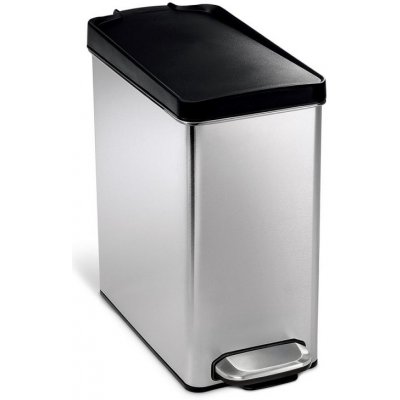 Simplehuman CW1180CB Pedálový 10 l hranatý plastové víko kartáčovaná nerez FPP