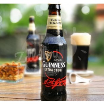 Guinness Extra Stout 10° 5% 0,33 l (sklo)