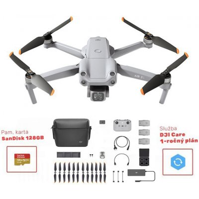 DJI Air 2S Fly More Combo + DJI Care Refresh (1letý plán) + Karta SanDisk 128 GB – Zboží Živě