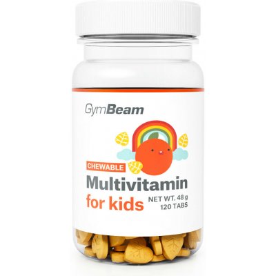 GymBeam Chewable Multivitamin for kids 120 tabs orange – Hledejceny.cz