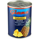 Giana Ananas kousky ve sladkém nálevu 565 g – Zboží Dáma